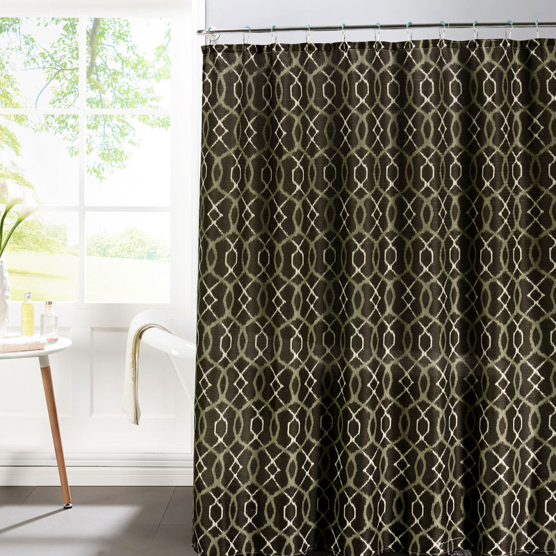 Bath Studio Faux Linen Textured Shower Curtain Set & Reviews Wayfair